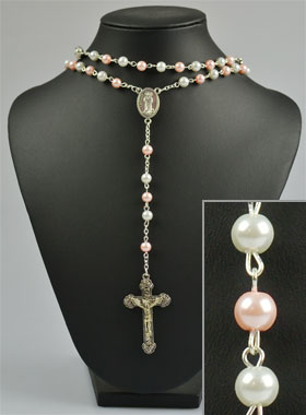 Chapelet Collier en Perles de Nacre (pic 1)