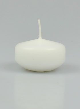 Bougie Flottante Blanche - 5cm (pic 1)
