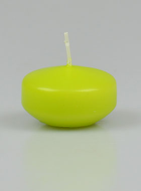 Bougie Flottante Couleur Citron Vert - 5cm (pic 1)