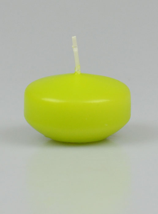 Bougie Flottante Couleur Citron Vert - 5cm (pic 2)