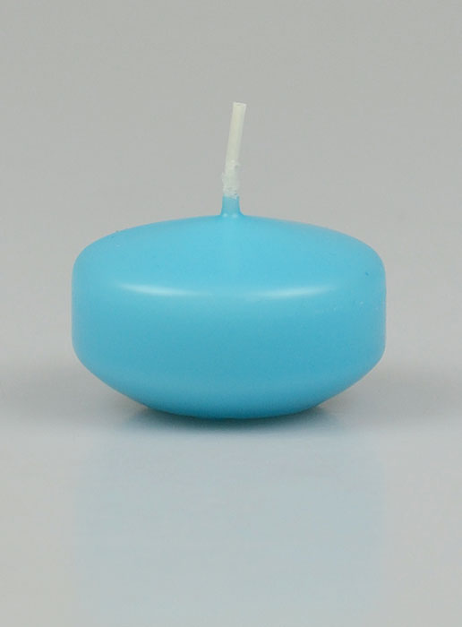 Bougie Flottante Couleur Bleu Turquoise - 5cm (pic 2)