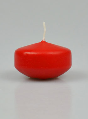 Bougie Flottante Couleur Rouge Rubis - 5cm (pic 1)