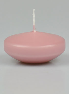 Grande Bougie Flottante Couleur Rose Antique - 8 cm (pic 1)