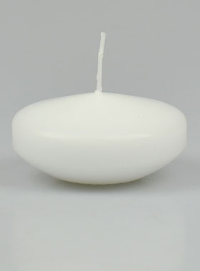 Grande Bougie Flottante Couleur Blanche - 8 cm (pic 1)