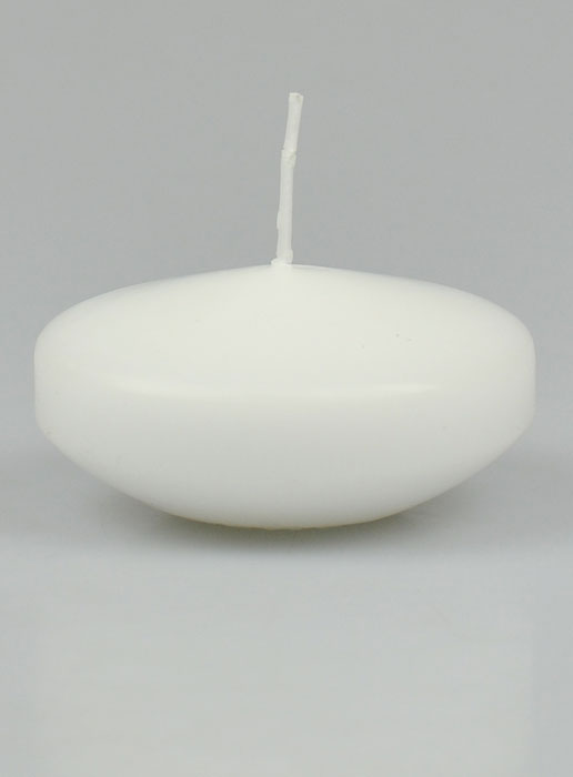 Grande Bougie Flottante Couleur Blanche - 8 cm (pic 2)