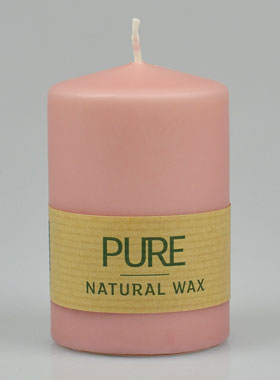 Bougie Bio Rose Antique 100% Naturelle - 9 X 6 cm (pic 1)