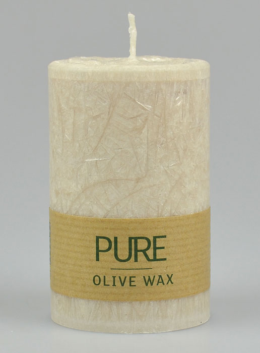 Bougie Bio 100% Olive Couleur Sable Sahara - 9 X 6 cm (pic 2)
