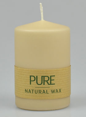 Bougie Bio Couleur Sable Sahara 100% Naturelle - 9 X 6 cm (pic 1)
