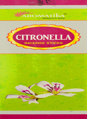 Encens Citronnelle - Aromatika 8 Bâtonnets (pic 1)