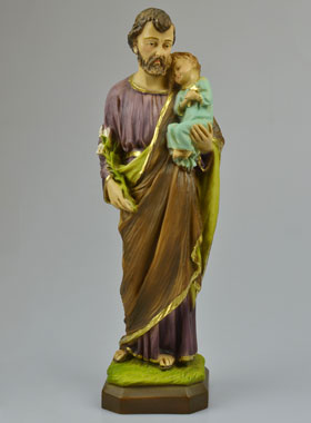 Statue Saint Joseph en Résine Couleur - 30 cm (pic 1)