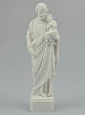 Statue Saint Joseph en Résine Albâtre - 15 cm (pic 1)