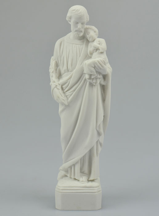 Statue Saint Joseph en Résine Albâtre - 15 cm (pic 2)