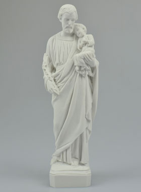 Statue Saint Joseph en Résine Albâtre - 20 cm (pic 1)