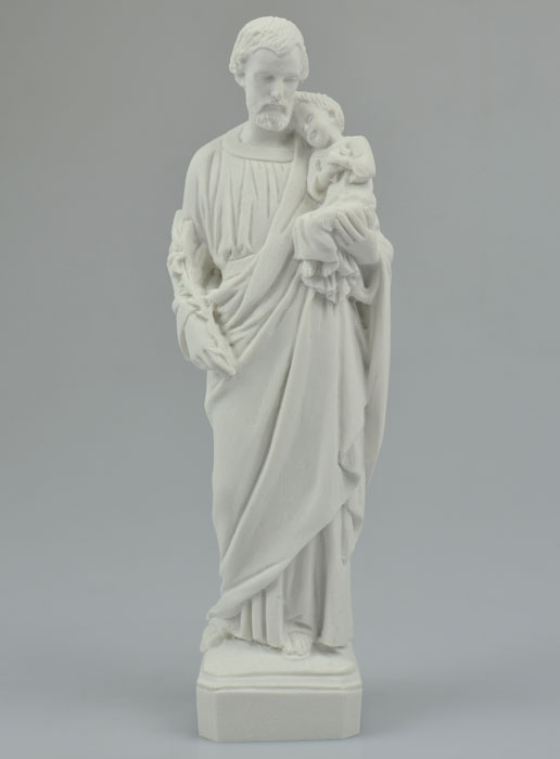 Statue Saint Joseph en Résine Albâtre - 20 cm (pic 2)