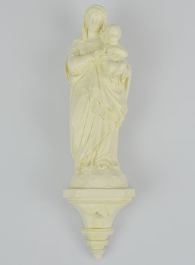Statue Vierge Marie à l'Enfant au Chapelet (pic 1)