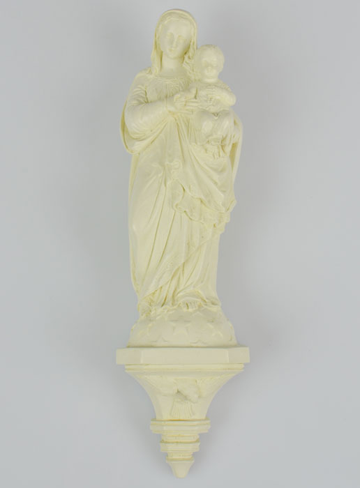 Statue Vierge Marie à l'Enfant au Chapelet (pic 2)