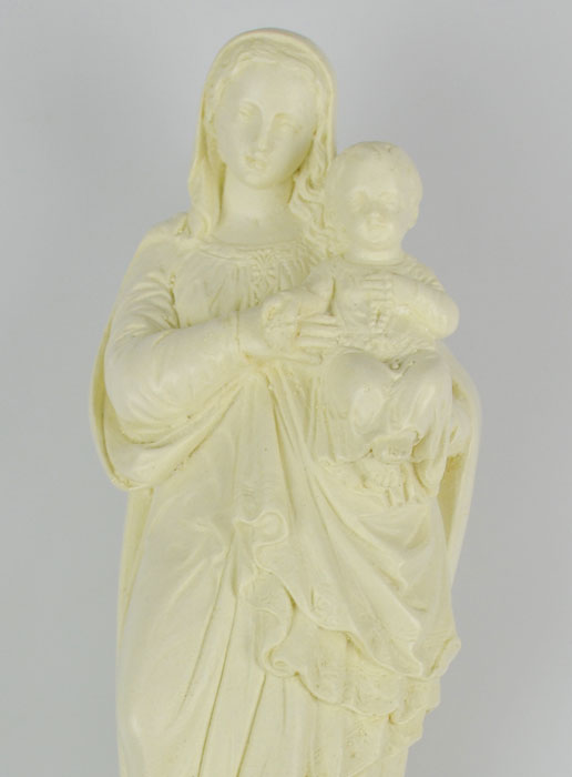 Statue Vierge Marie à l'Enfant au Chapelet (pic 3)