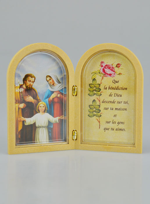 Icône Diptyque Sainte Famille de Nazareth + Prière (pic 2)