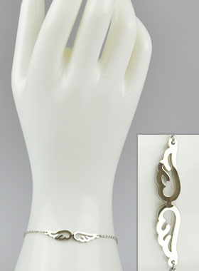 Bracelet Religieux Ailes d'Ange - Acier (pic 1)