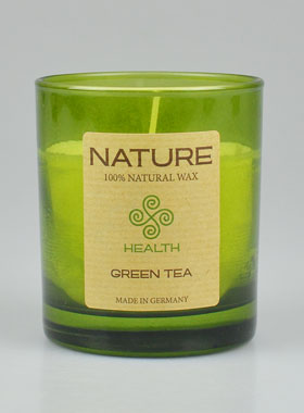 Bougie Bio Collection Nature - Parfumée Thé Vert - 8  X 7cm (pic 1)