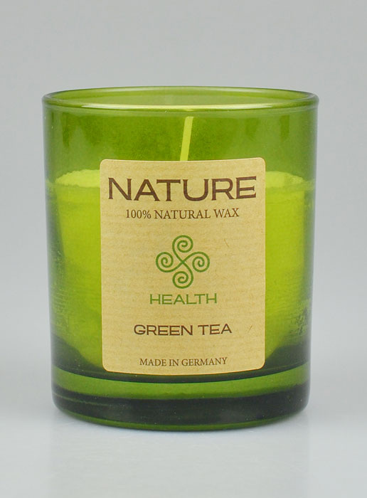 Bougie Bio Collection Nature - Parfumée Thé Vert - 8  X 7cm (pic 2)