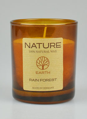 Bougie Bio Collection Nature - Parfumée Forêt Tropicale - 8  X 7cm (pic 1)