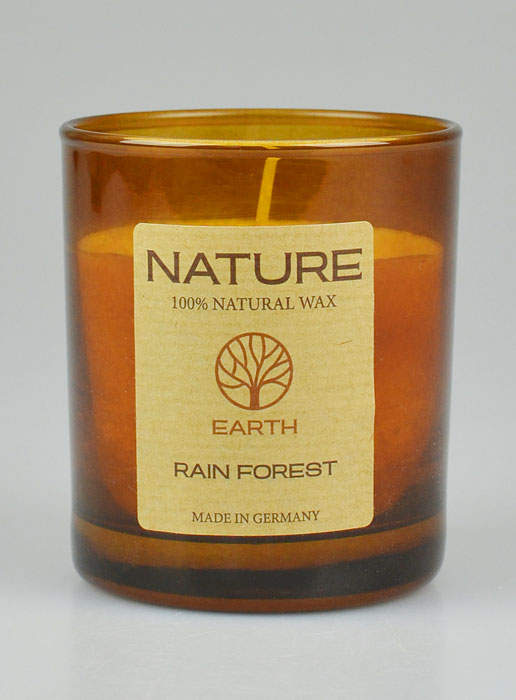 Bougie Bio Collection Nature - Parfumée Forêt Tropicale - 8  X 7cm (pic 2)