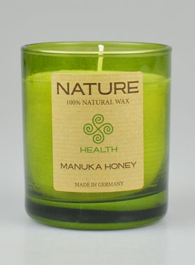 Bougie Bio Collection Nature - Parfumée Miel De Manuka - 8  X 7cm (pic 1)