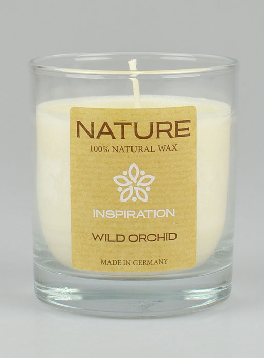 Bougie Bio Collection Nature - Parfumée Orchidée Sauvage - 8  X 7cm (pic 2)