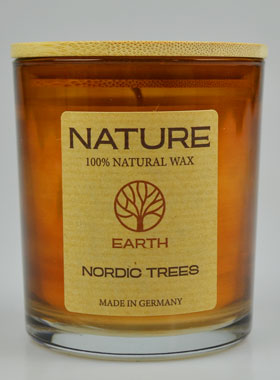 Bougie Bio Collection Nature - Parfumée Arbres Nordiques - 8 X 7cm (pic 3)