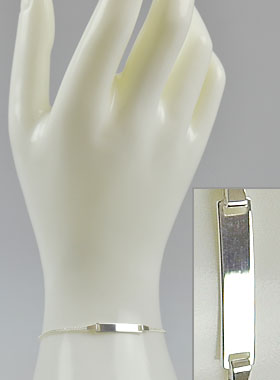 Bracelet Gourmette de Bébé en Argent 925/1000 - 15 cm (pic 1)