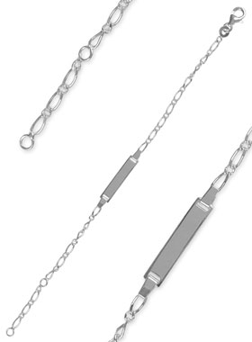 Gourmette de Bébé en Argent 925/1000 - 15 cm (pic 1)