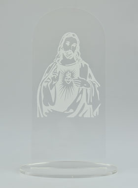 Icône Laser - Sacré Coeur de Jésus - 18 cm (pic 1)