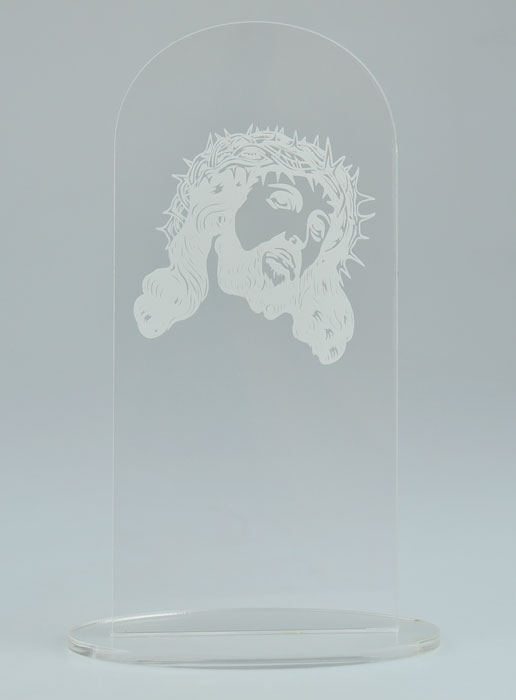 Icône Laser - Jésus-Christ Couronné d'épines - 18 cm (pic 2)