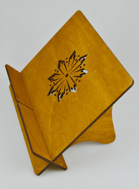 Pupitre Lutrin pour Bible - Gravé Etoile (pic 1)
