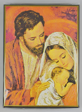 Icône Sainte Famille - 15 cm - Artisanat Monastique Français (pic 1)
