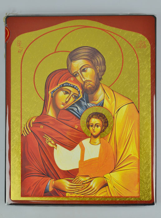 Icône Sainte Famille - 19 cm - Artisanat Monastique Français (pic 2)