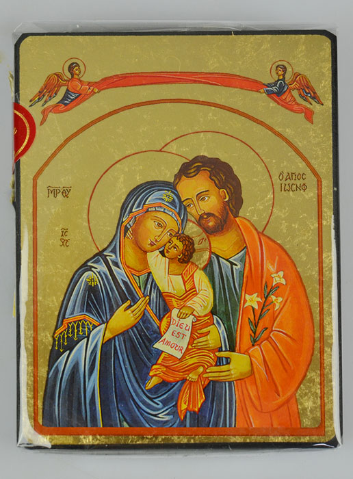 Icône Sainte Famille - 12,5 cm - Artisanat Monastique (pic 2)