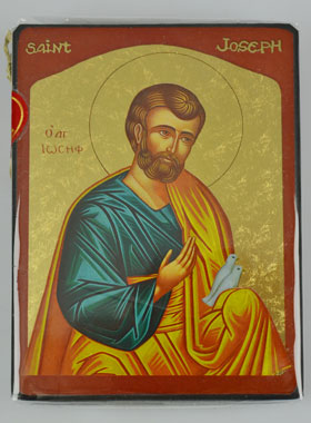 Icône Byzantine Saint Joseph - 13cm (pic 1)