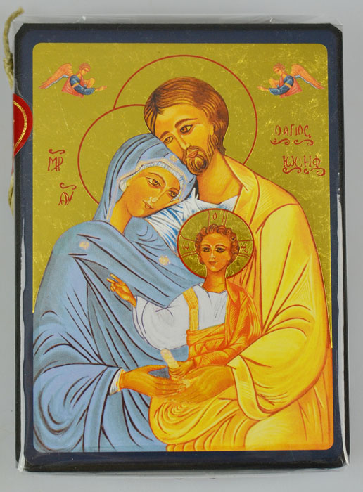 Icône Byzantine Sainte Famille de Nazareth - 12,5cm (pic 2)