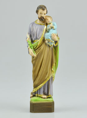 Statue Saint Joseph en Résine Couleur - 15 cm (pic 1)