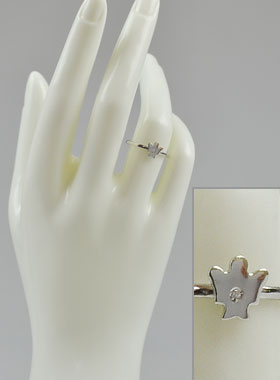 Bague Ange Protecteur en Argent - Taille réglable (pic 1)