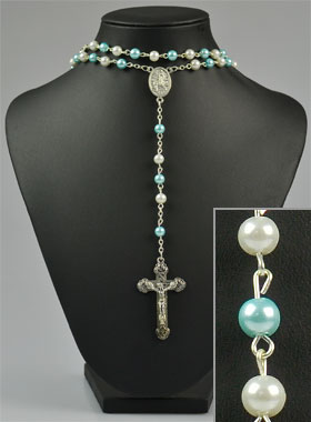 Chapelet Collier Mode en Perles de Nacre (pic 1)