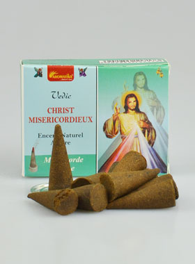 Encens Religieux Christ Miséricordieux en Cônes (pic 1)