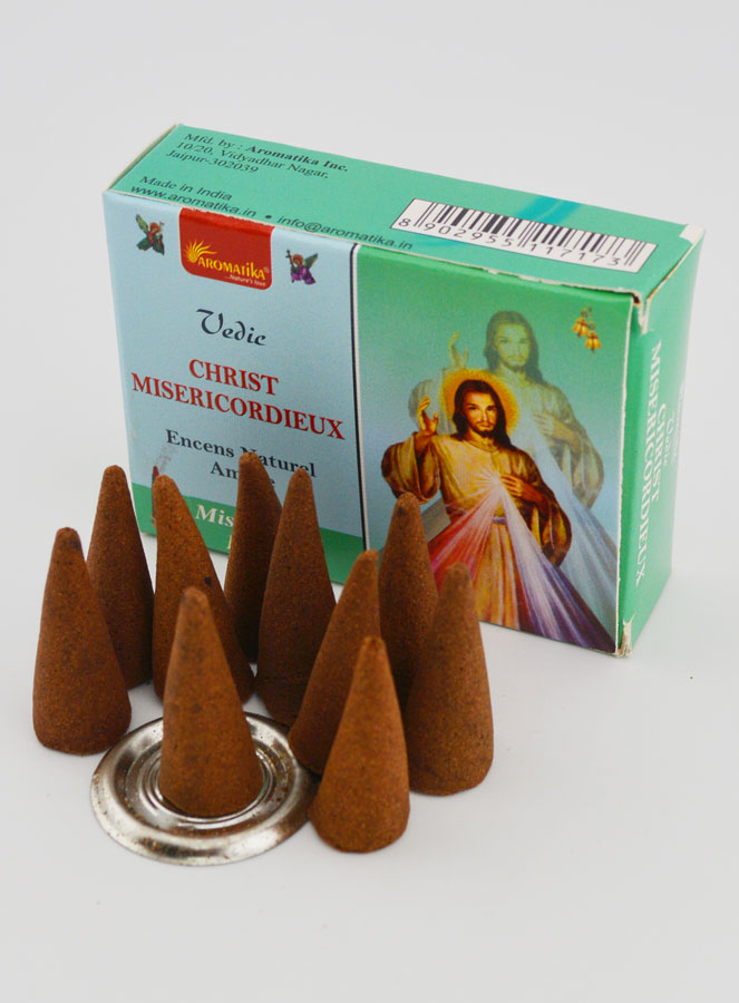 Encens Religieux Christ Miséricordieux en Cônes (pic 3)