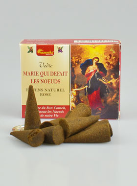 Encens Religieux Marie qui Défait les Noeuds en Cônes (pic 1)