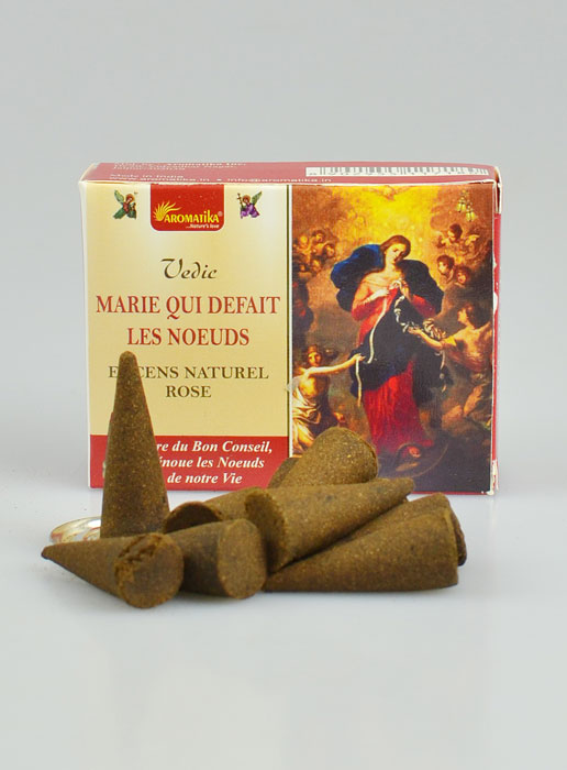 Encens Religieux Marie qui Défait les Noeuds en Cônes (pic 2)