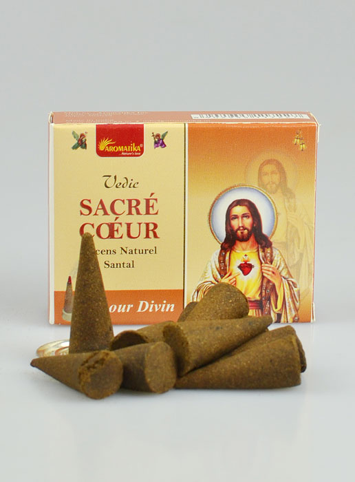 Encens Religieux Sacré Coeur de Jésus en Cônes (pic 2)
