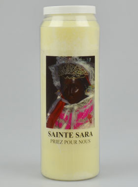 Bougie de Neuvaine à Sainte Sara - 17.5cm (pic 1)