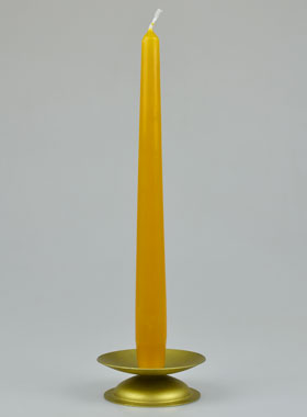 Bougie Flambeau Couleur Cire Ancienne - 25cm (pic 1)